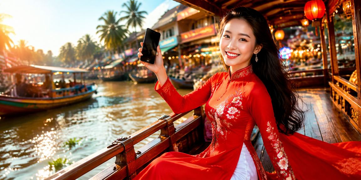 Người chơi xổ số mặc áo dài tại vùng đồng bằng sông Cửu Long – nét văn hóa giải trí Việt Nam